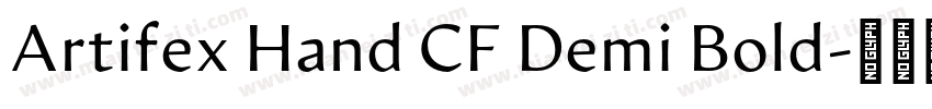 Artifex Hand CF Demi Bold字体转换